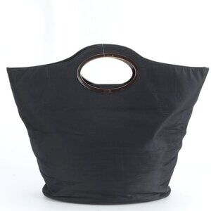 Gucci Vintage Handbag Tote Black A4 Ree